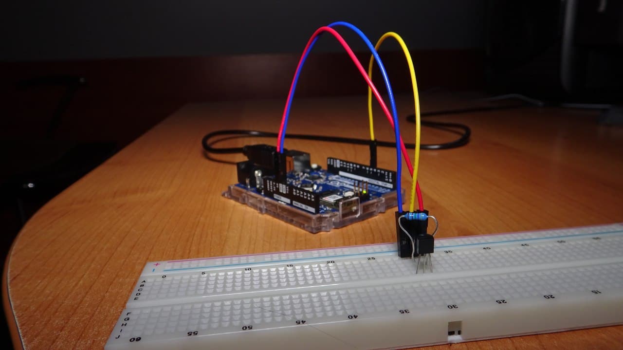 arduino connected to ds18b20