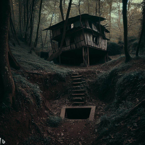 forest with pit traps